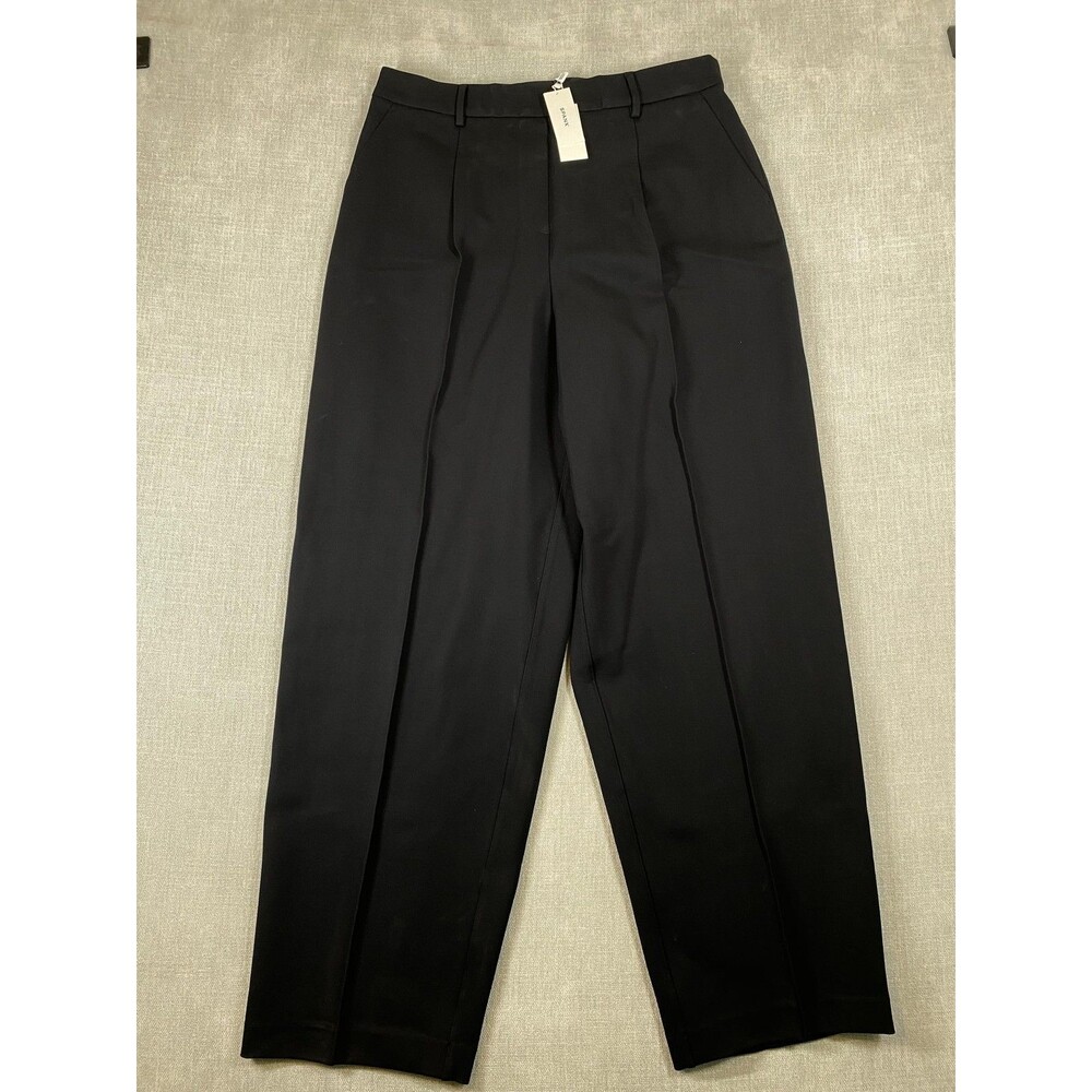 Spanx Pants Womens 1X Tall Black Ponte Barrel Leg Pull On Dress Work Pants